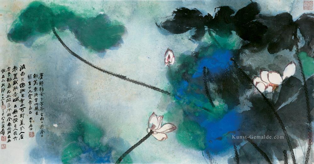 Chang dai chien Lotus 30 chinesische Malerei Ölgemälde